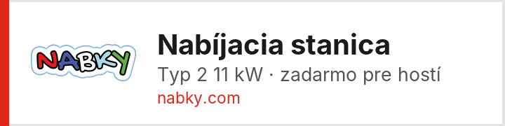 Nabíjacia stanica – AgeVolt Poprad, Nové nábrežie - RD Suchý – nabky.com