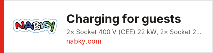 Charging for guests – City Apart Hotel Brno – nabky.com